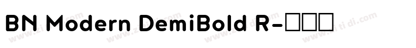 BN Modern DemiBold R字体转换